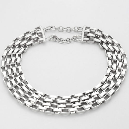 Collier HERMES - DARIUS- Rare Collier ras du cou en argent 58 Facettes DV503-2