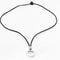 Collier CHAUMET - collier pendentif anneau or gris et diamants sur cordon 58 Facettes DV0497-14