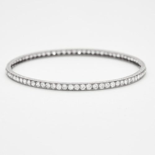 Bracelet Bracelet Jonc Diamants et Platine 58 Facettes DV0513-1