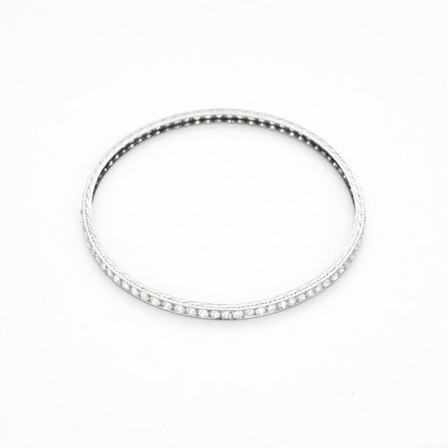 Bracelet Bracelet Jonc Diamants et Platine 58 Facettes DV0513-1