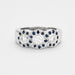 Bague 55 Bague trilogie en or gris saphirs et diamants 58 Facettes DV0534-14