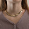 Collier Collier en or jaune et or gris serti de diamants 58 Facettes DV0551-2