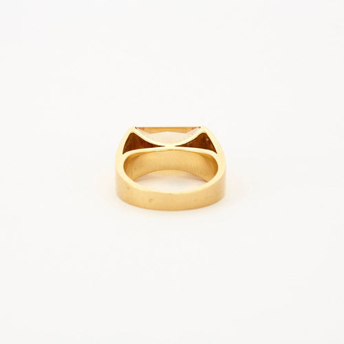 Bague 54 POIRAY - Bague en or jaune et citrine 58 Facettes DV1817-2