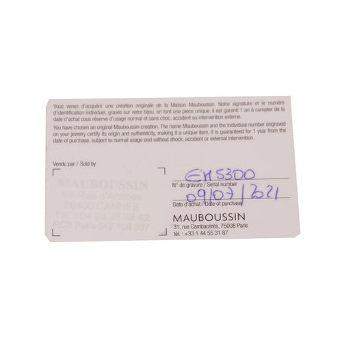 Bague 52 Mauboussin Bague Solitaire Tu es le Sel de ma vie N°2. 58 Facettes DV1913-1-52