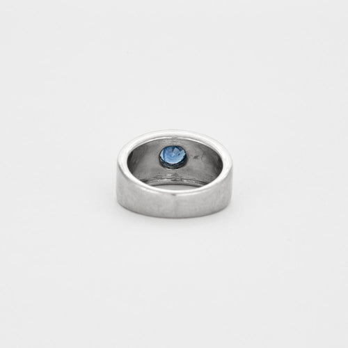 Bague 53 MAUBOUSSIN - Bonbon Bleu - Or gris Saphir et diamants 58 Facettes DV0564-1