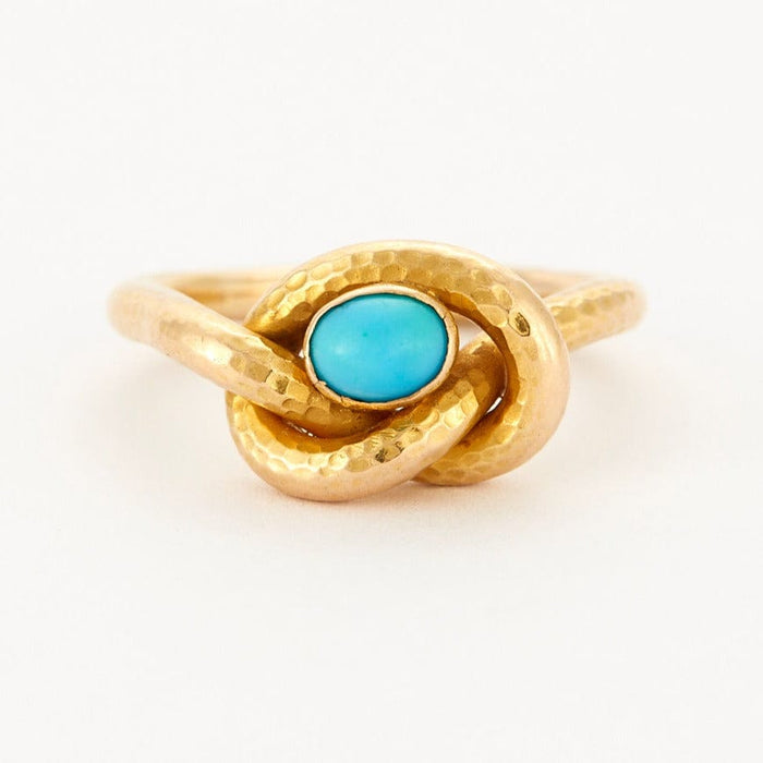 Bague Bague or jaune turquoise 58 Facettes DV0555-1