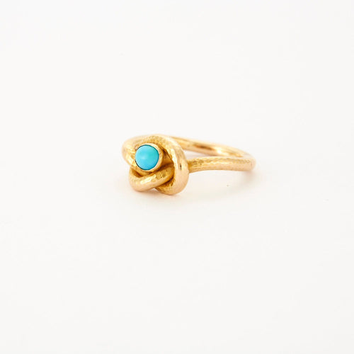 Bague 55 Bague or jaune turquoise 58 Facettes DV0555-1