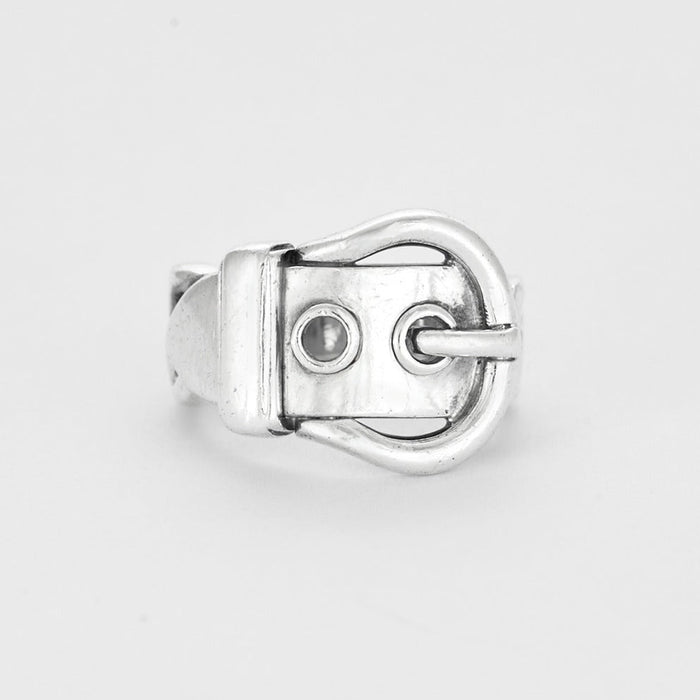 HERMES - Belt Ring in silver