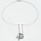 Collier Collier en or gris et pendentif en platine, diamants saphirs 58 Facettes DV0565-2