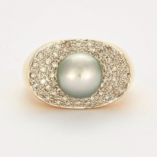 Bague Bague moderniste Diamants et Perle de Tahiti 58 Facettes DV0377-4
