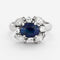 Bague 53 Bague saphir et diamants 58 Facettes DV0569-8