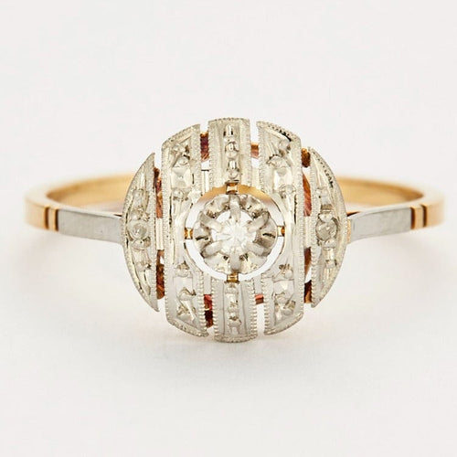 Bague 55 Bague or et diamants 58 Facettes DV0569-10