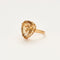 Bague Bague en or jaune citrine taillée en poire. 58 Facettes DV2211-2
