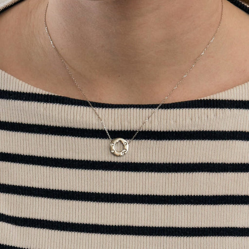 Dinh Van Cible - Collier en or gris et diamants