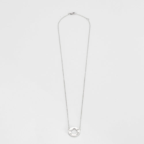 Dinh Van Cible - Collier en or gris et diamants