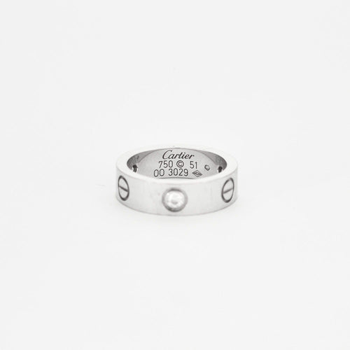Bague 51 CARTIER - Bague Love Diamants Or Blanc 58 Facettes DV0356-1