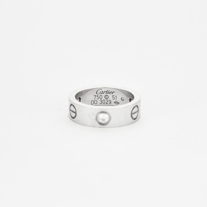 Bague 51 CARTIER - Bague Love Diamants Or Blanc 58 Facettes DV0356-1