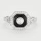 Bague 50 MAUBOUSSIN - Palazzo Portofino- Bague or gris, diamants et laque noire 58 Facettes DV2415-2