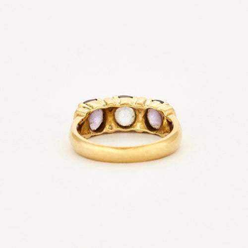 Bague 51 Bague jarretière - améthystes 58 Facettes DV0588-2