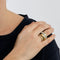 Bague 55 Bague Pomellato - Tubolare or jaune, or gris et diamants 58 Facettes DV1747-8