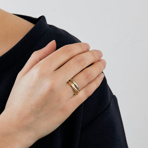 Bague 54 Cartier - Bague Trinity 3 ors 58 Facettes DV0595-1