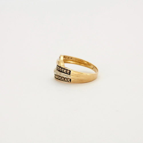 Bague Bague croisée Diamants blancs et cognac 58 Facettes DV0486-2