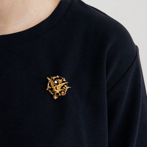 Broche Broche Chimère en or jaune et diamant 58 Facettes DV0586-3