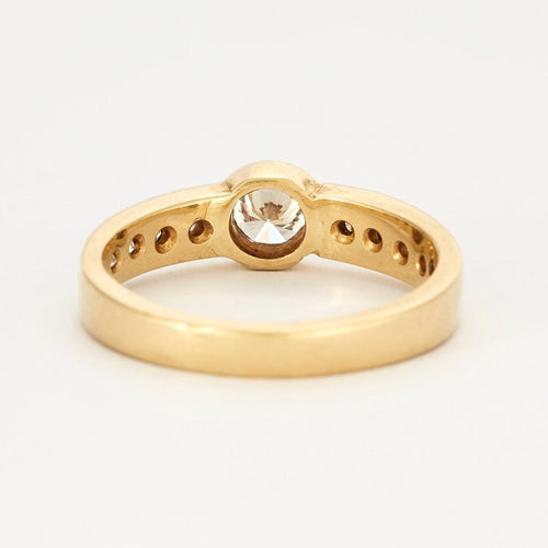 Bague 61 Bague jonc en or et diamants 58 Facettes DV0302-4