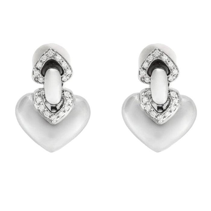 Boucles d'oreilles Bulgari Boucles d'oreilles BVLGARI. Doppio Cuore or et diamants 58 Facettes DV1381-6