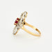 Bague 53 Bague marquise - Rubis et diamants 58 Facettes DV0608-7