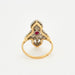 Bague 53 Bague marquise - Rubis et diamants 58 Facettes DV0608-7