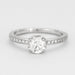 Bague 54 FRED - DELPHINE - Bague solitaire, platine et diamants 58 Facettes DV0614-1