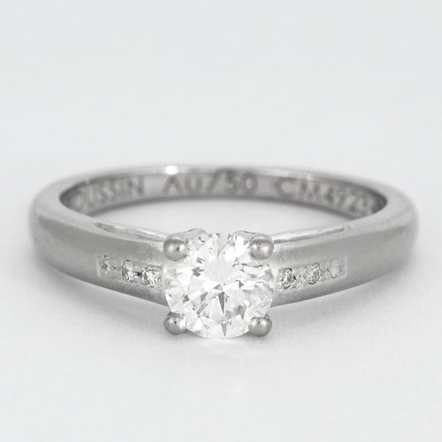 Mauboussin  - Solitaire Tu es le Sel de ma vie N°5, or gris et diamants