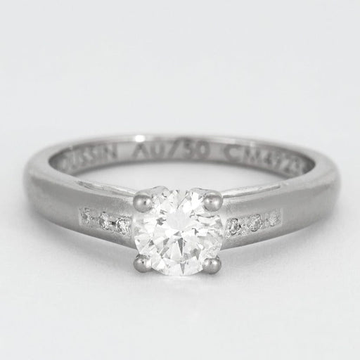 Mauboussin  - Solitaire Tu es le Sel de ma vie N°5, or gris et diamants