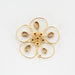 Pendentif Claire de Divonne - Pendentif "Fleur" en or jaune et saphirs de couleurs. 58 Facettes DV3020-12