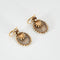 Boucles d'oreilles Paire de pendants d'oreilles Palmettes en or jaune et perles 58 Facettes DV617-2