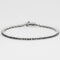 Bracelet Bracelet ligne en or gris et diamants noirs facettés 58 Facettes DV3020- 4