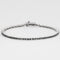 Bracelet Bracelet ligne en or gris et diamants noirs facettés 58 Facettes DV3020-4