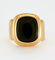Bague 64 Bague chevalière centrée d'une plaque d'onyx 58 Facettes DV0620-1