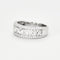 Bague 59 Bague bandeau en or gris et diamants. 58 Facettes DV2969-1
