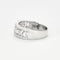 Bague 59 Bague bandeau en or gris et diamants. 58 Facettes DV2969-1
