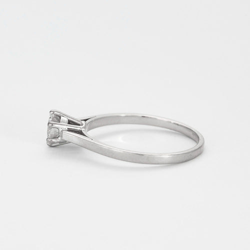 Bague 57.5 Solitaire or gris 58 Facettes DV0620-4-575-2