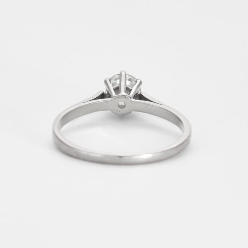 Bague 57.5 Solitaire or gris 58 Facettes DV0620-4-575-2