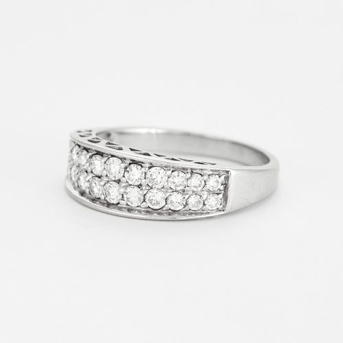 Bague 56 Dael & Grau - Bague en or blanc et diamants 58 Facettes DV0624-14