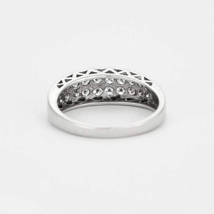 Bague 56 Dael & Grau - Bague en or blanc et diamants 58 Facettes DV0624-14