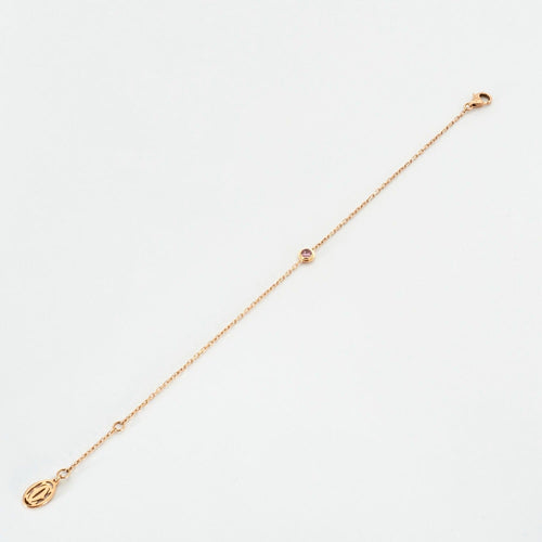 Bracelet Cartier - Cartier d’amour - Bracelet centré d'un saphir rose 58 Facettes DV0624-5