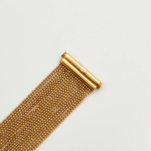 Bracelet Bracelet souple avec nombreuses chainettes en or jaune perlé 58 Facettes DV0624-17