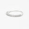 Bague 51 Demi-alliance en or blanc et diamants 58 Facettes DV0624-20