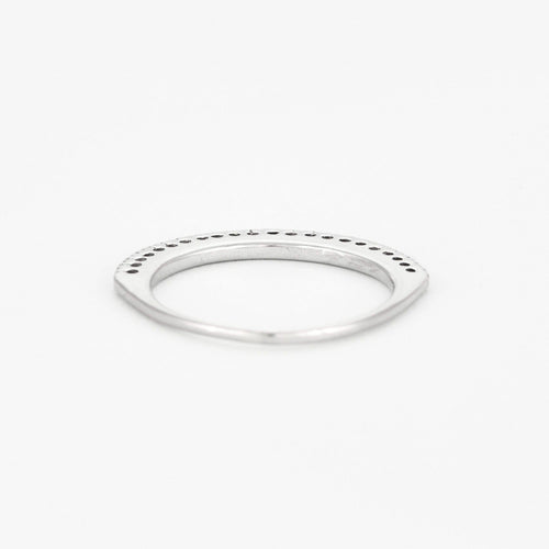 Bague Demi-alliance en or blanc et diamants 58 Facettes DV0624-20