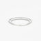Bague Demi-alliance en or blanc et diamants 58 Facettes DV0624-20